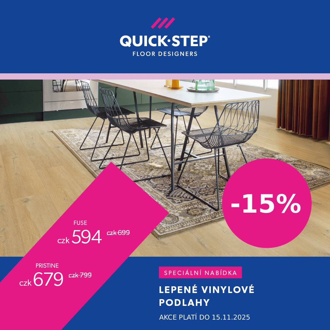 Speciální podzimní akce na lepený vinyl Quick-Step
