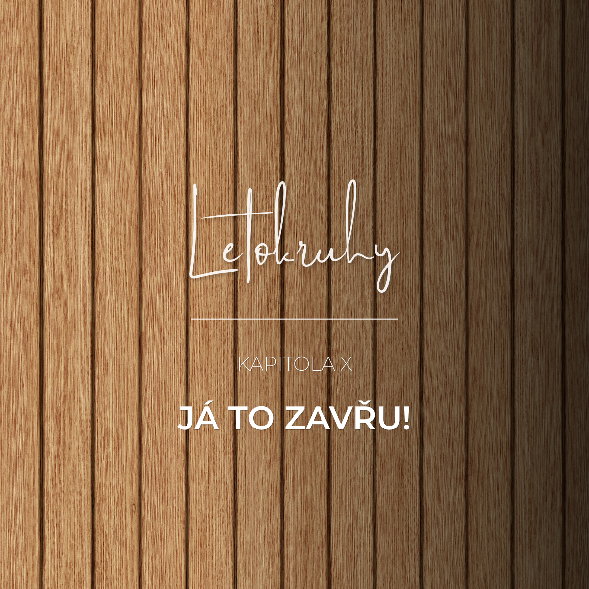 L E T O&nbsp;K&nbsp;R U&nbsp;H Y  Kapitola 10 Já to zavřu!